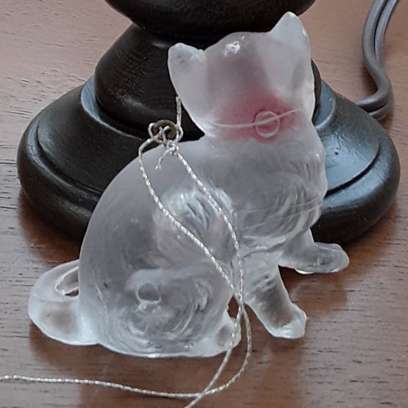 Vintage Christmas Cat Ornament - Picture 2 of 3